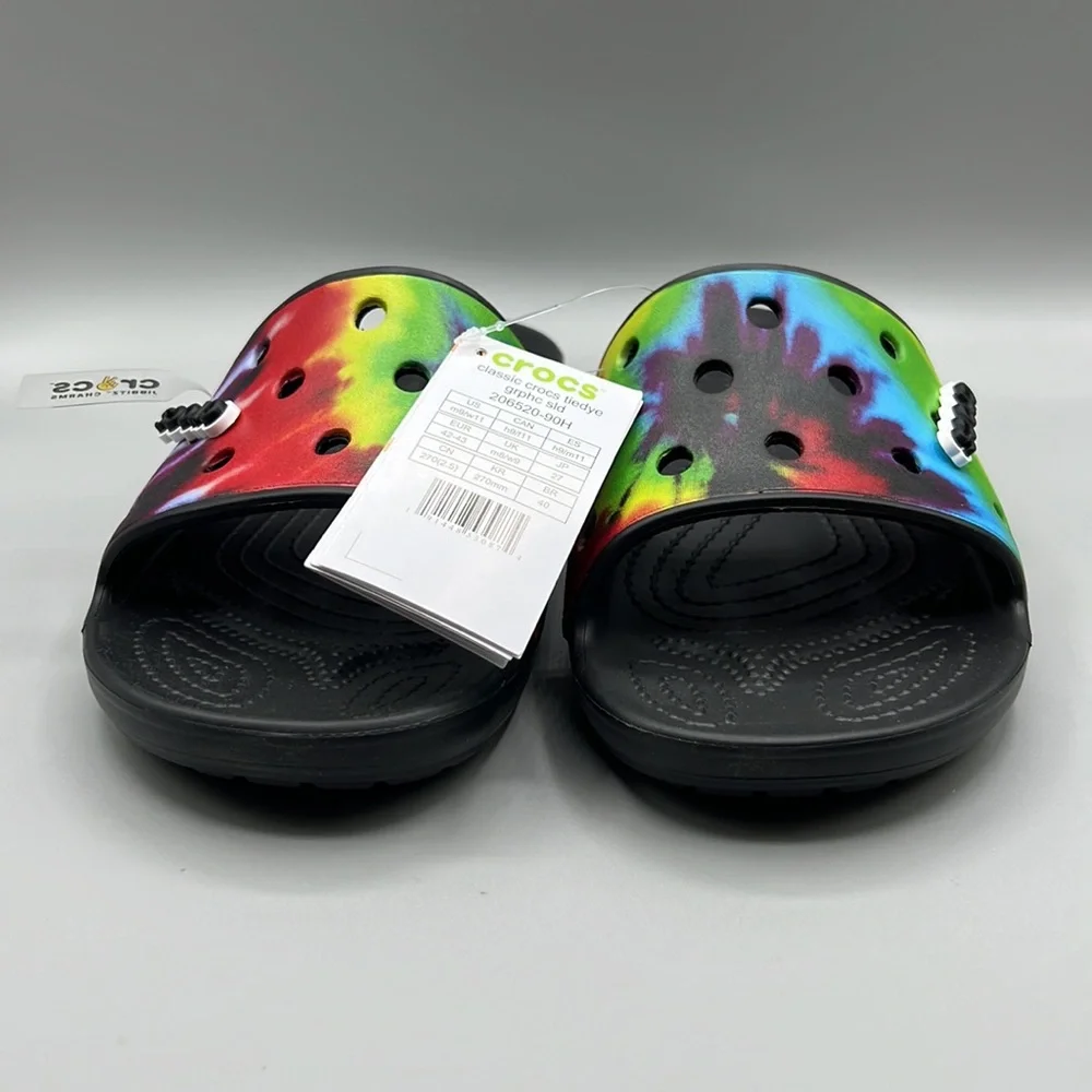 Crocs Unisex Graphic Classic Slide Sandals, Multi, 11 US Women‎ 9 US Men